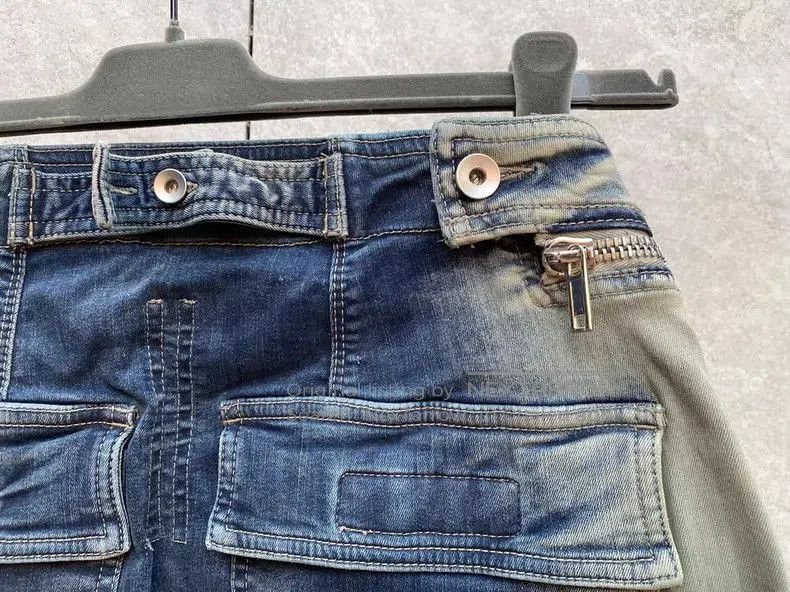 Rick Owens Drkshdw Rick Owens Distressed Denim Cargo Shorts. Size US 30 / EU 46 - 5 Thumbnail