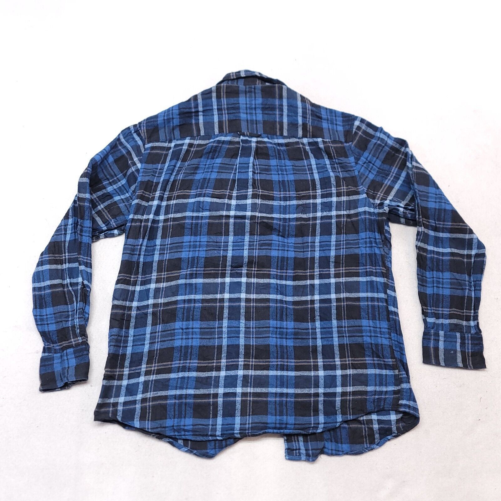 Saddlebred Saddlebred Tartan Flannel Shirt Mens Size Large L Blue Black Size US L / EU 52-54 / 3 - 10 Thumbnail