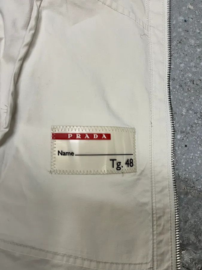 Designer × Prada × Vintage SS2002 Prada Beige Light Belted Zip-up Jacket Size US S / EU 44-46 / 1 - 8 Thumbnail