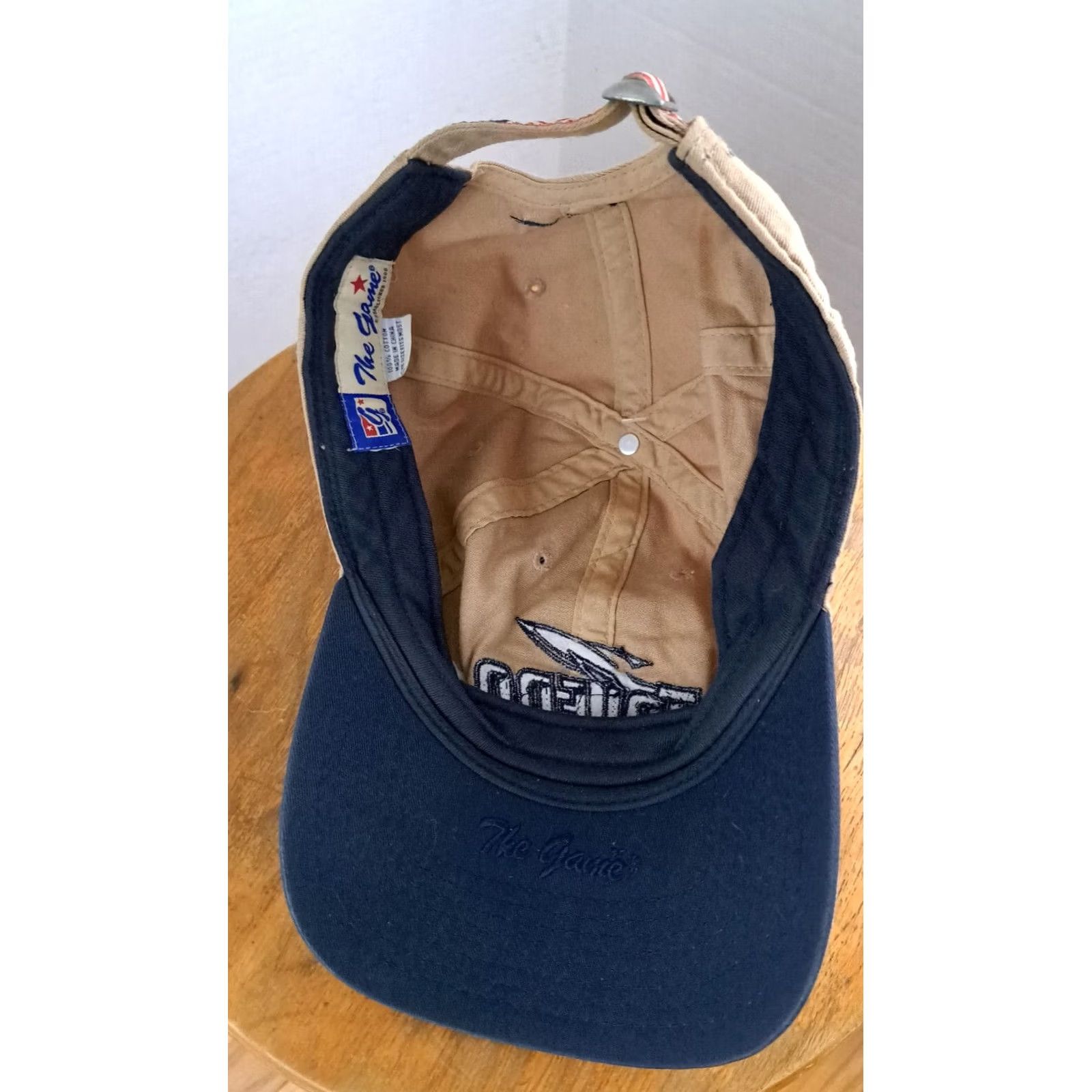 Vintage Toledo University Rockets The Game Adjustable Patrotic Hat Men Beige Cotton Baseball Cap University baseball Rocketeer Adjustable Cap Size ONE SIZE - 5 Thumbnail