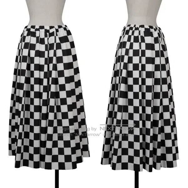 Comme des Garcons Comme Des Garcons size S Black and White Vintage Plaid Ple Size 23" - 1 Thumbnail