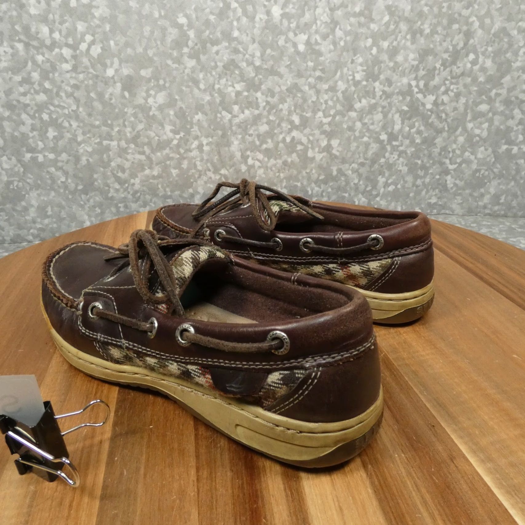 Sperry Sperry Top Sider Loafer Womens 6.5M Brown Leather Slip On Boat Shoe 9791104 Size M / US 6-8 / IT 42-44 - 5 Thumbnail