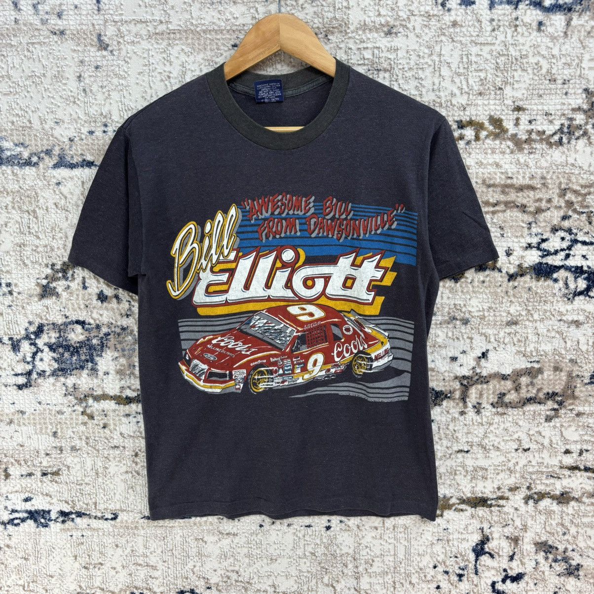 NASCAR × Vintage Vintage 80s Bill Elliot American NASCAR Racer T-shirt Size US S / EU 44-46 / 1 - 1 Thumbnail