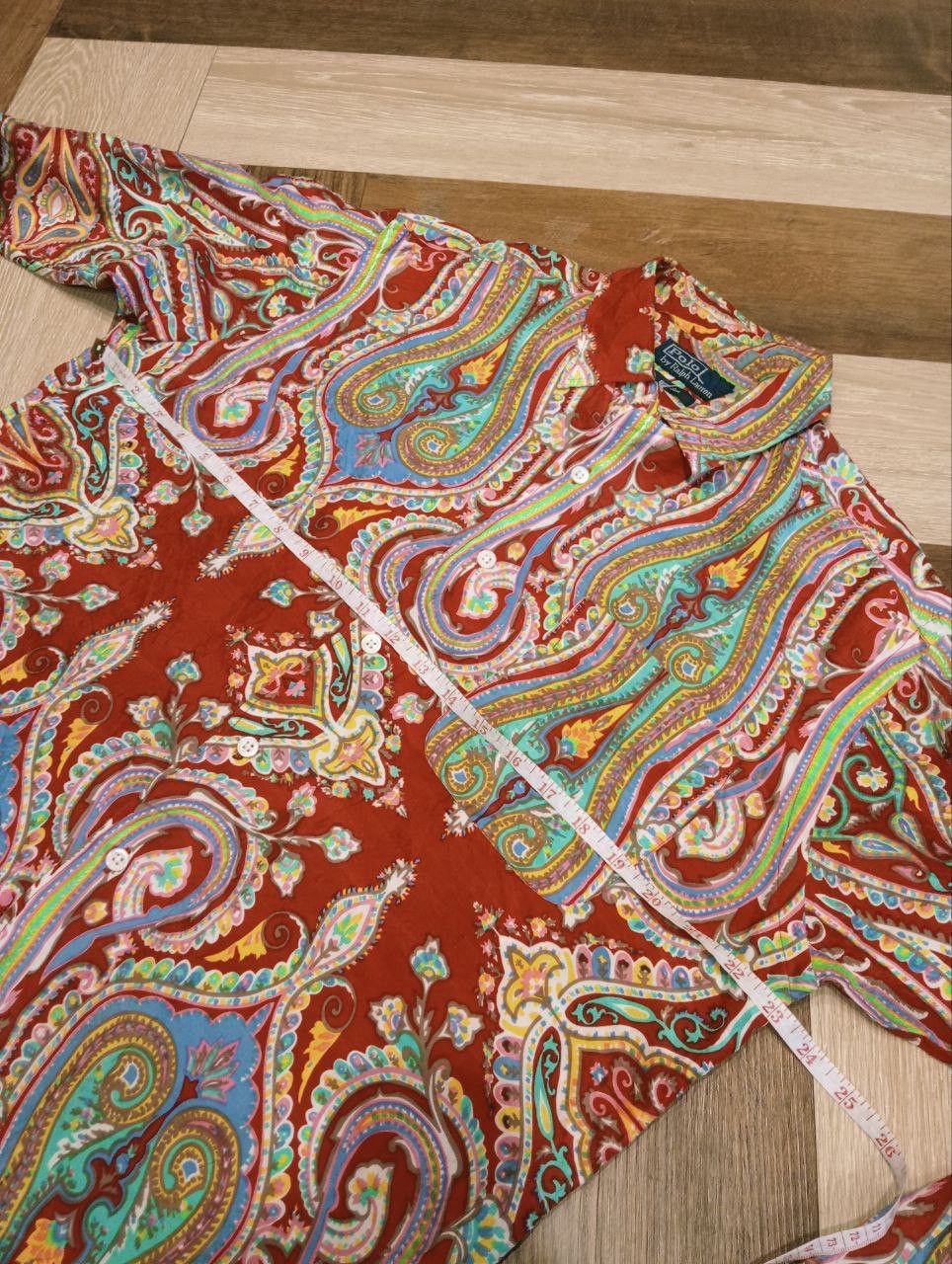Polo Ralph Lauren VINTAGE POLO RALPH LAUREN SILK PAISLEY BUTTON DOWN SHIRT Size US M / EU 48-50 / 2 - 9 Thumbnail