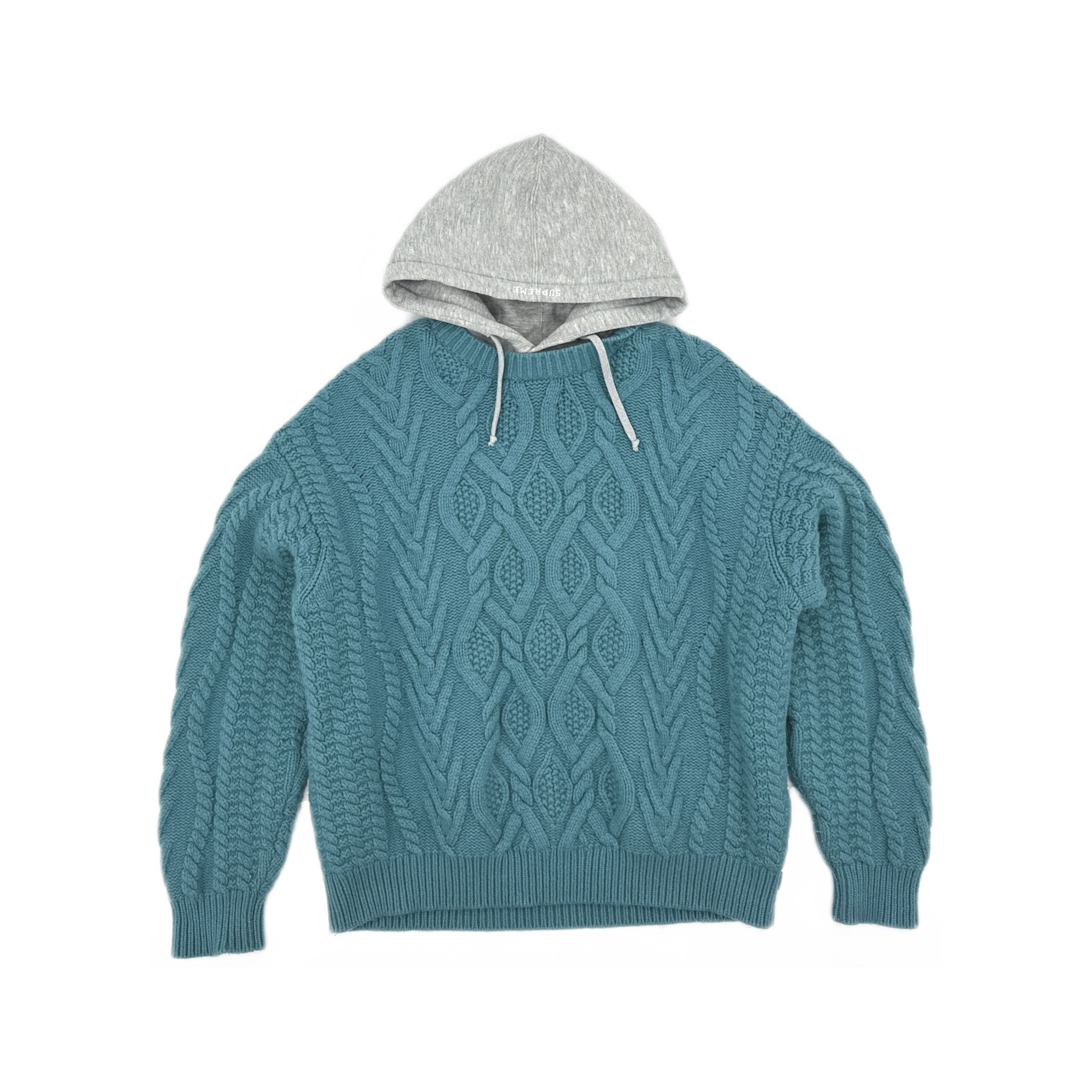 Supreme Tackle Twill Sweater Teal | Grailed