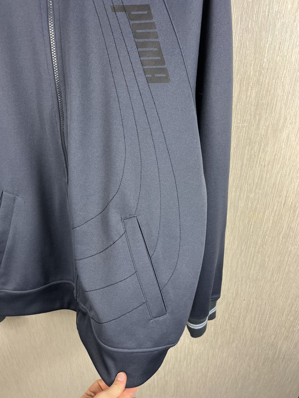 Puma × Vintage Vintage Puma y2k zip track hoodie sweatshirt lines logo Size US XXL / EU 58 / 5 - 16 Thumbnail