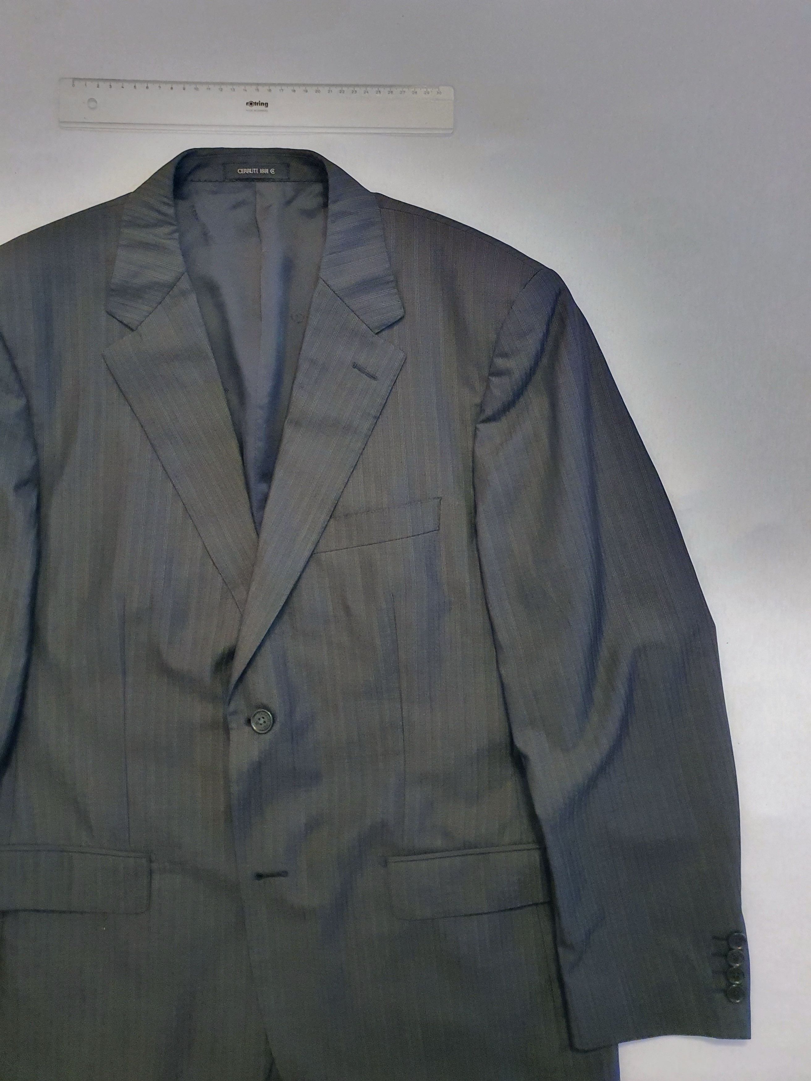 Cerruti 1881 Vintage Sports Coat/Jacket - Dark Gray/Charcoal - Wool, Silk Size 44R - 3 Thumbnail
