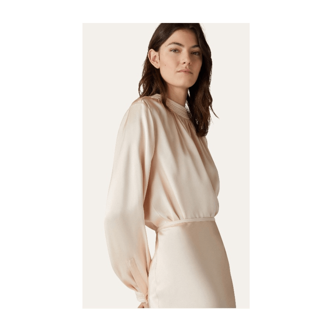 Loro Piana o1srvl11e1224 Cam Josephine Blouse in Ivory Size M / US 6-8 / IT 42-44 - 3 Thumbnail
