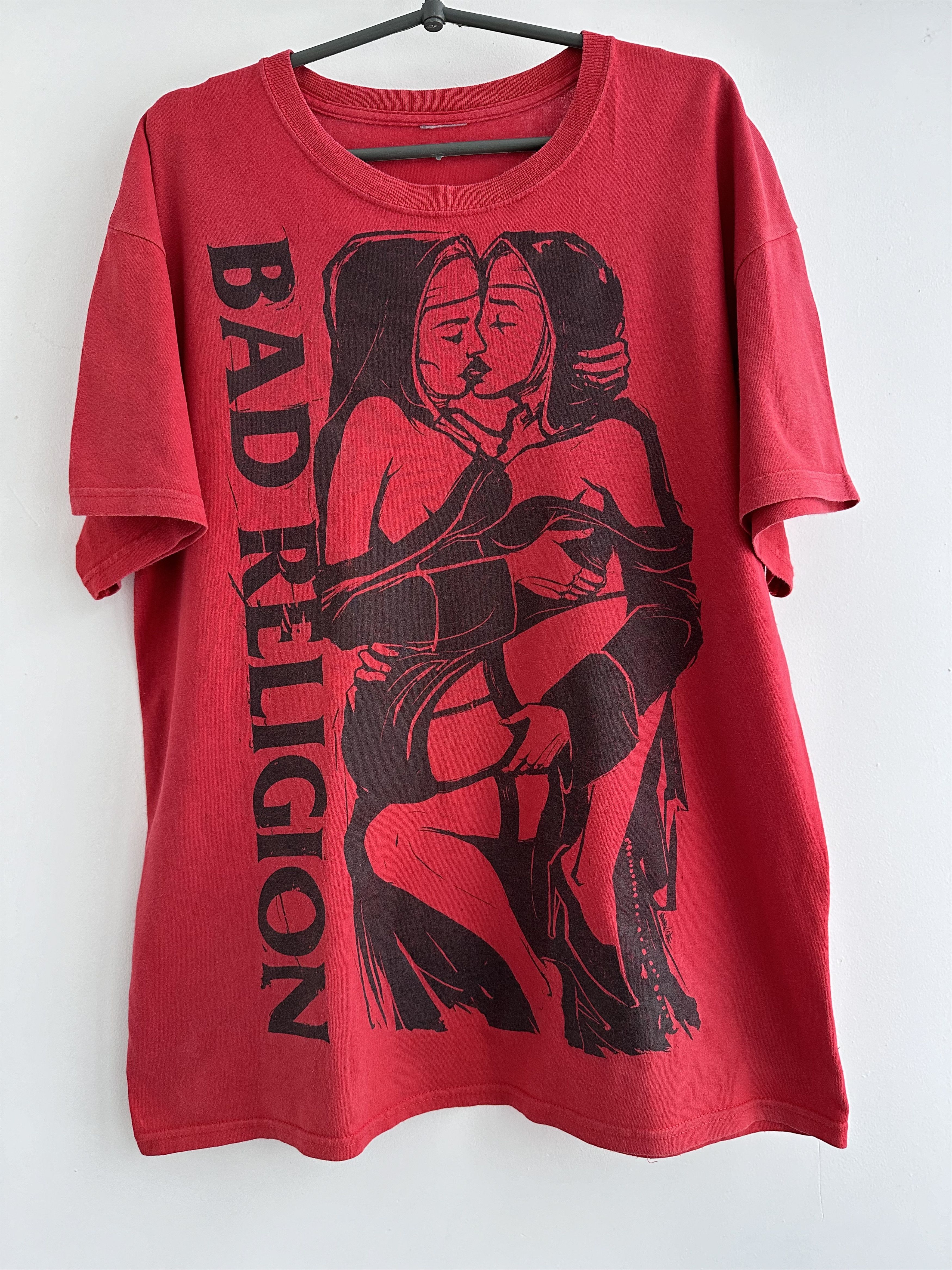 image of Band Tees x Vintage Bad Religion Vintage T Shirt in Red, Men's (Size XL)