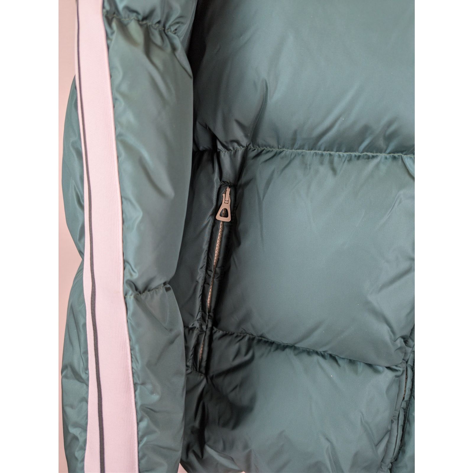 Palm Angels o1rshd1 Classic Track Down Jacket in Green / White Size US L / EU 52-54 / 3 - 8 Thumbnail