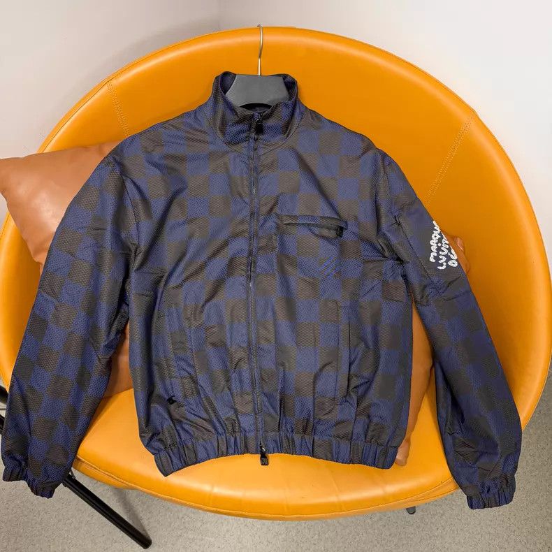 Louis Vuitton Louis Vuitton Blue checkerboard pearl embroidered slogan j Size US S / EU 44-46 / 1 - 1 Thumbnail