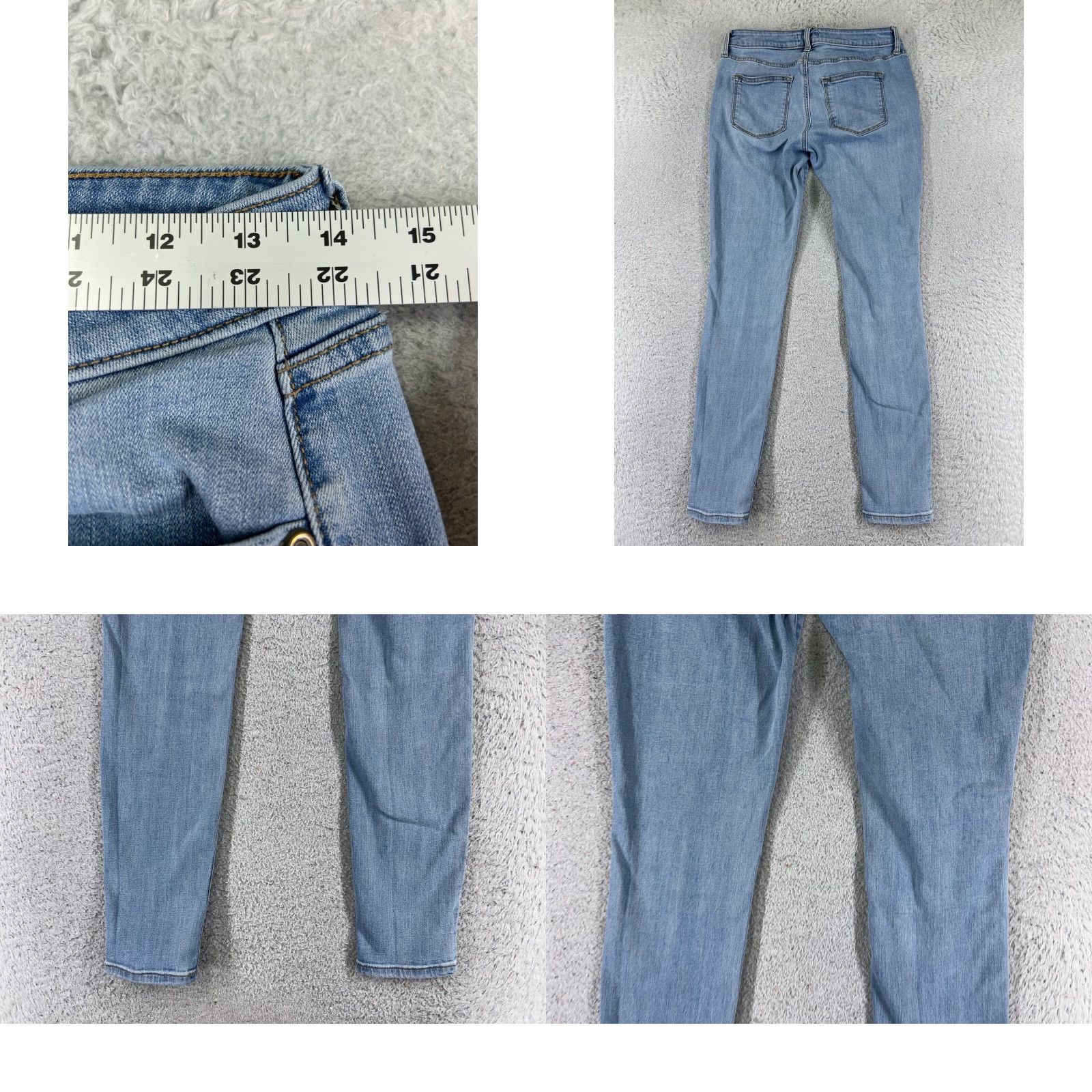 Vintage Sonoma Jeans Womens 4 Blue Denim Bootcut Mid Rise Cotton Blend 26x28 Size 27" / US 4 / IT 40 - 9 Thumbnail