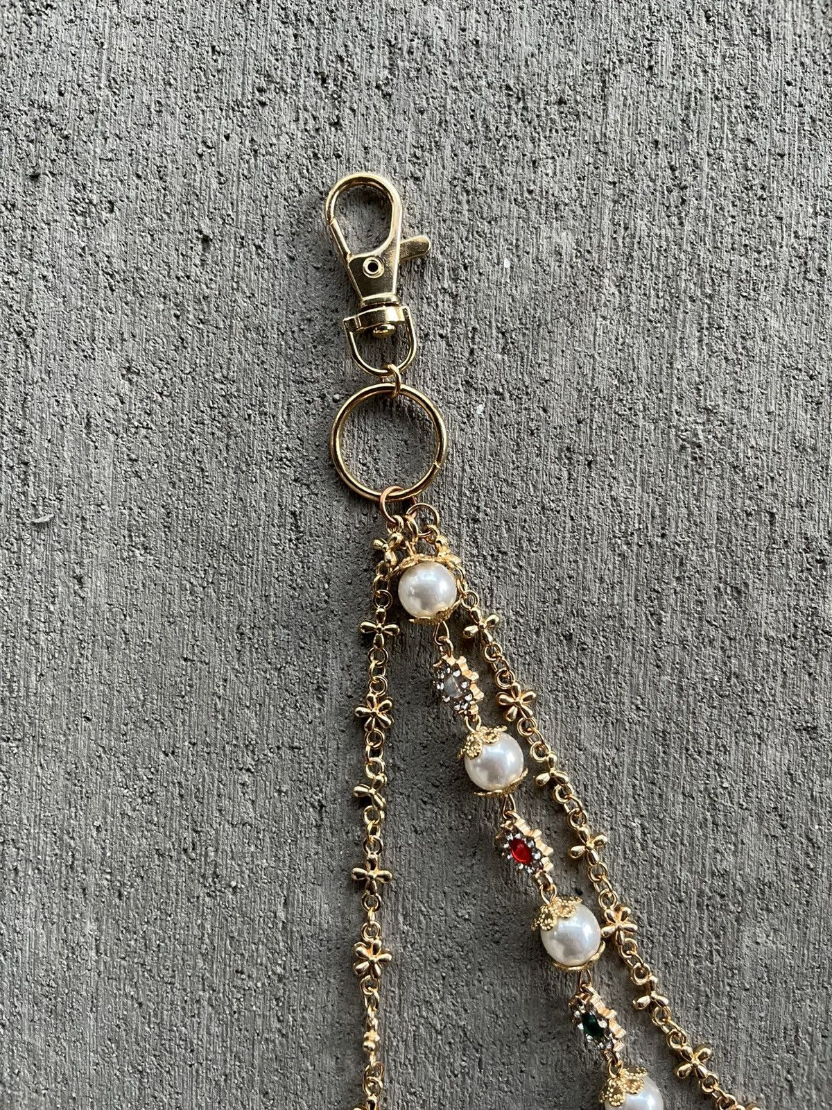 Other Gold rosary rhinestone Jean chain Size ONE SIZE - 4 Thumbnail
