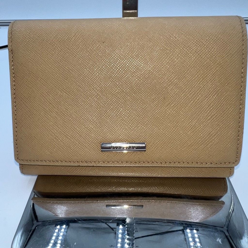Burberry Burberry Saffiano Leather Snap Front Wallet Size ONE SIZE - 1 Thumbnail