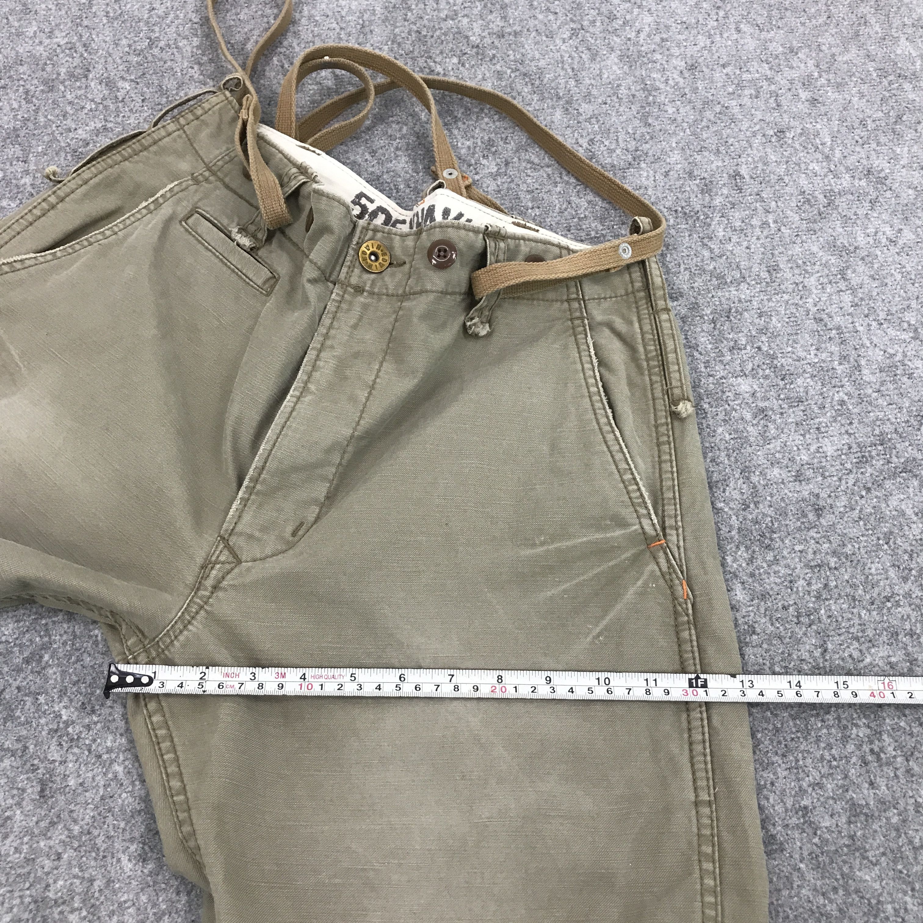 Edwin × Japanese Brand FLARE EDWIN 505 KHAKI BOOTCUT DESIGN PANTS Size US 32 / EU 48 - 11 Thumbnail