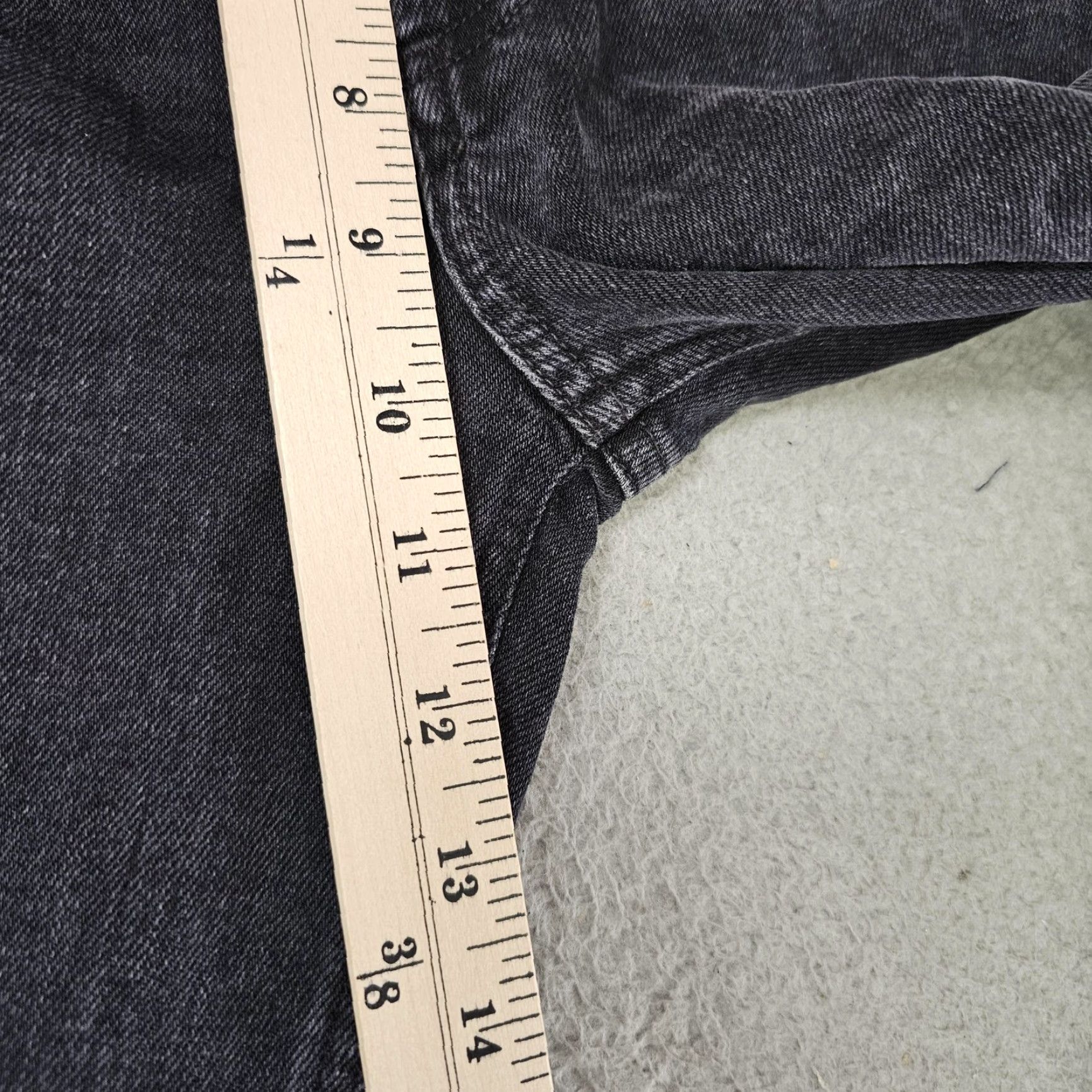Agolde AGOLDE Nico Jean Womens 25 Black High Rise Slim Straight Stretch Denim Pants Jeans Size 42" / US 20 - 5 Thumbnail