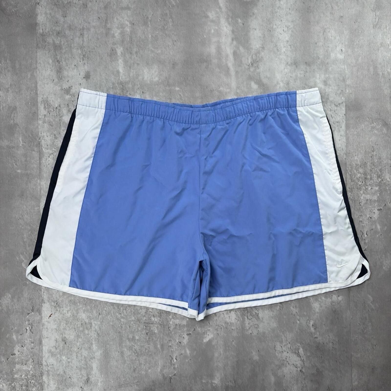 Nike Y2K Light Blue Nike Swoosh Mini Dri Fit Shorts Size US 36 / EU 52 - 1 Thumbnail