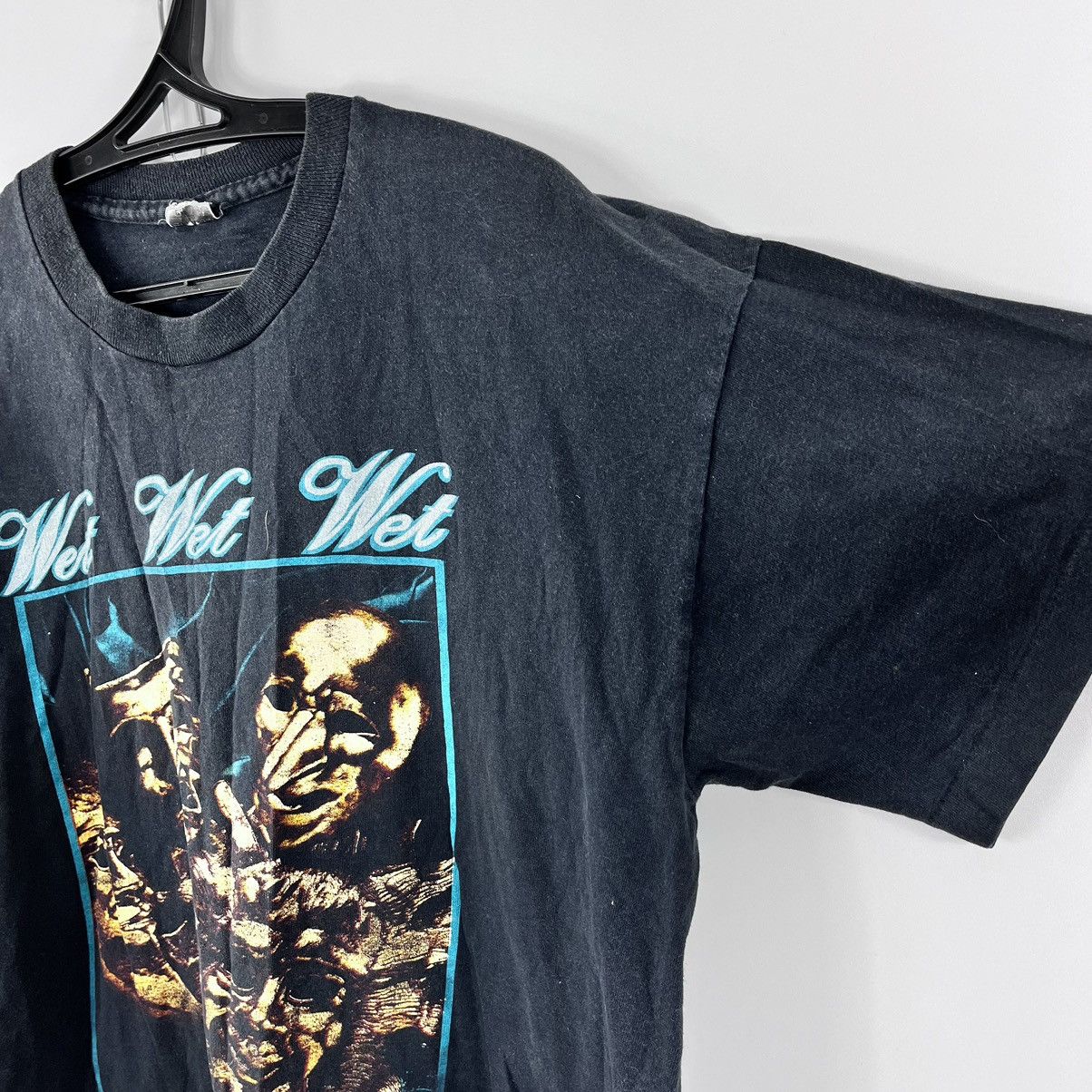Band Tees Wet Wet Wet 1992 Tour T-Shirt Big Logo Size XL Size US XL / EU 56 / 4 - 4 Thumbnail