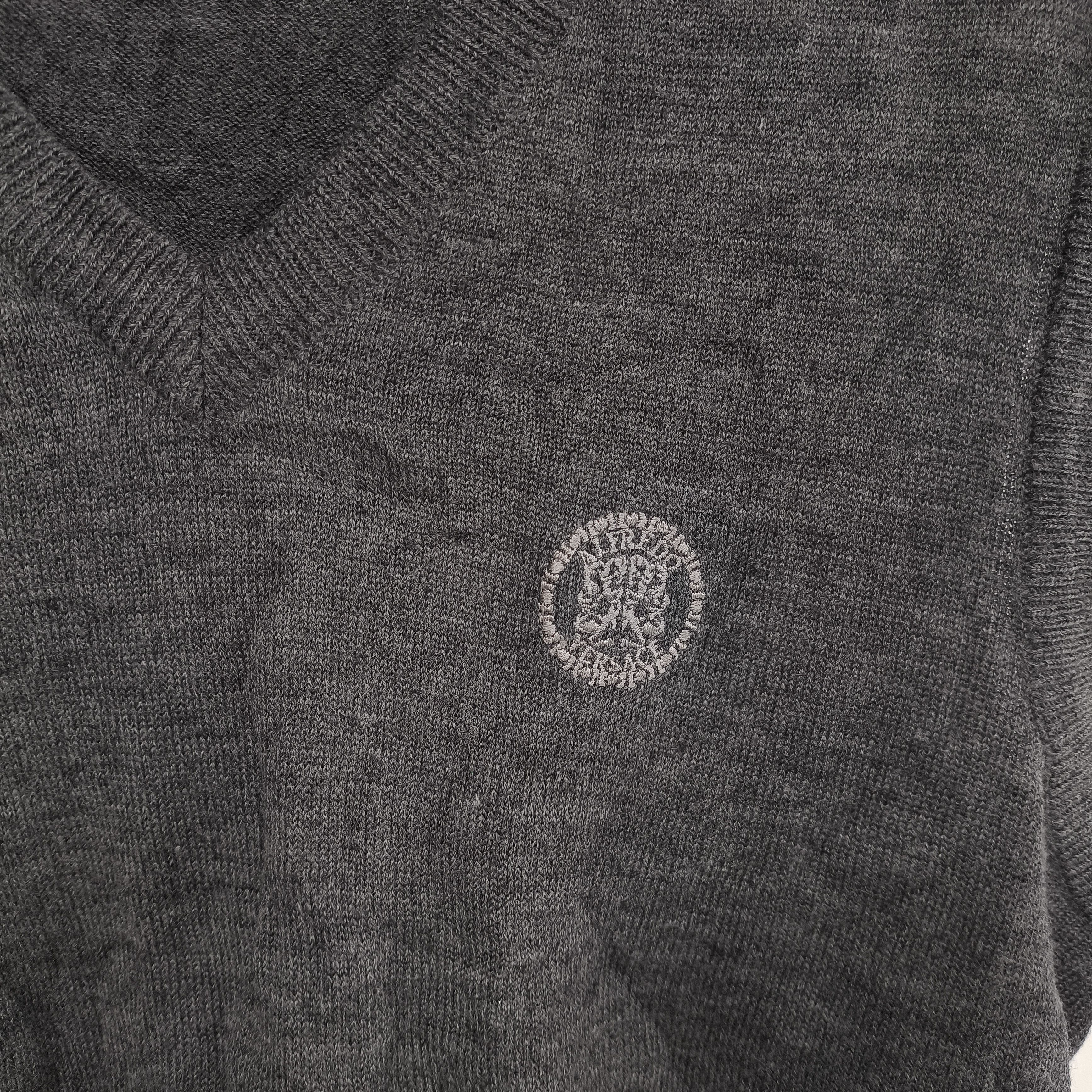 Versace Alfredo Versace vest knitwear sweater logo (stretch) Size US M / EU 48-50 / 2 - 3 Thumbnail