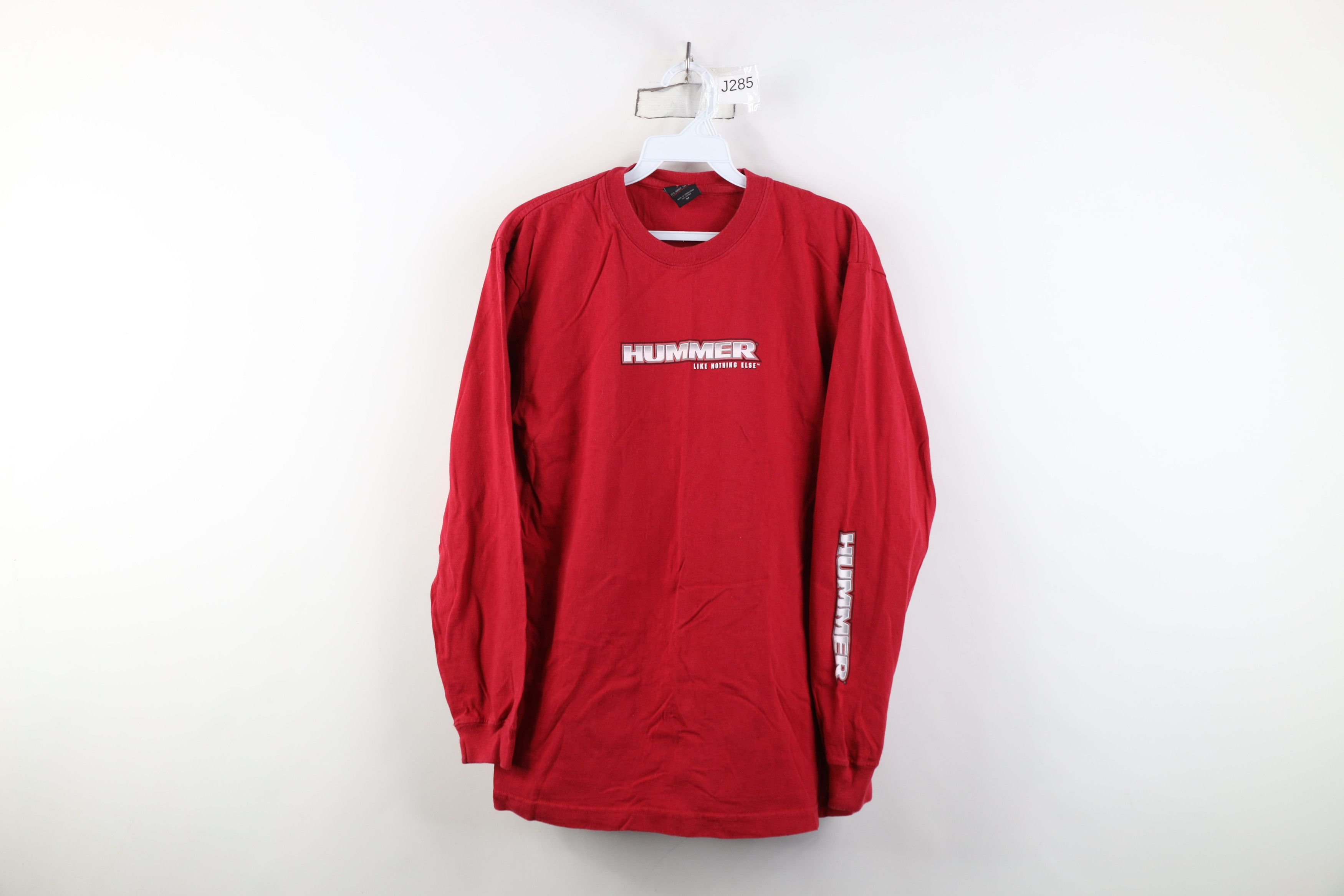 Vintage Vintage Y2K Streetwear H2 Car Long Sleeve T-Shirt Red Cotton Size US M / EU 48-50 / 2 - 1 Thumbnail