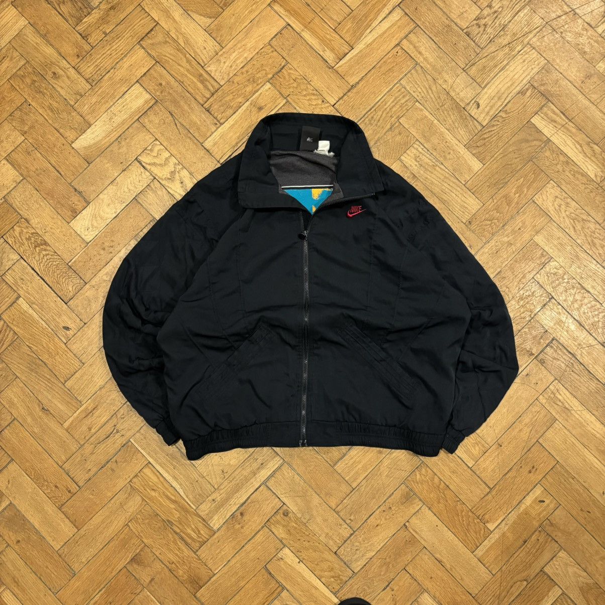 Jordan Brand RARE🔥Vintage Nike Jordan Wool Bomber Varsity Jacket 90s USA Size US L / EU 52-54 / 3 - 1 Thumbnail