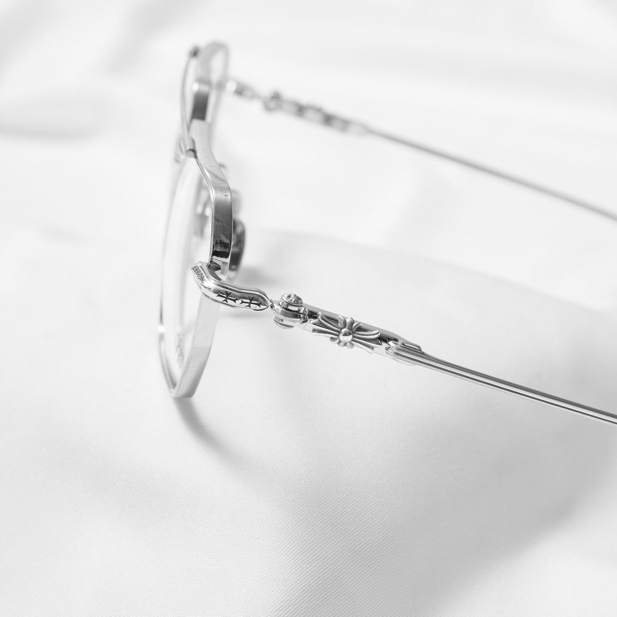 Chrome Hearts CHROME HEARTS PHUNK BRUSHED SILVER GLASSES Size ONE SIZE - 3 Thumbnail
