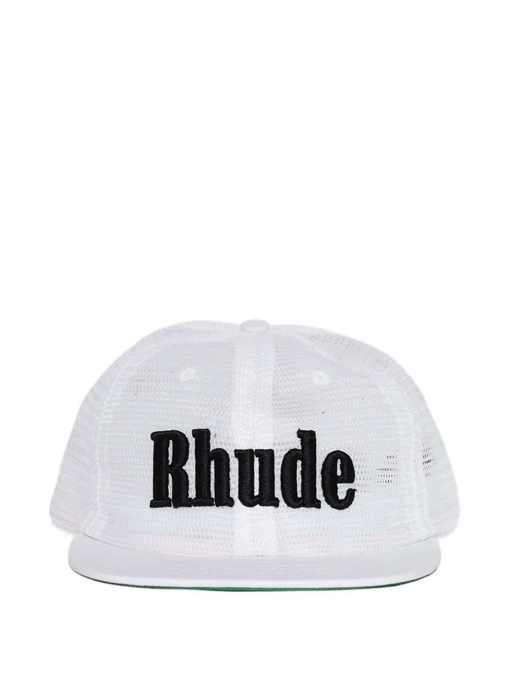 Rhude os11x0226 Size: OS / Logo Embroidered Baseball Hat White Size ONE SIZE - 1 Thumbnail