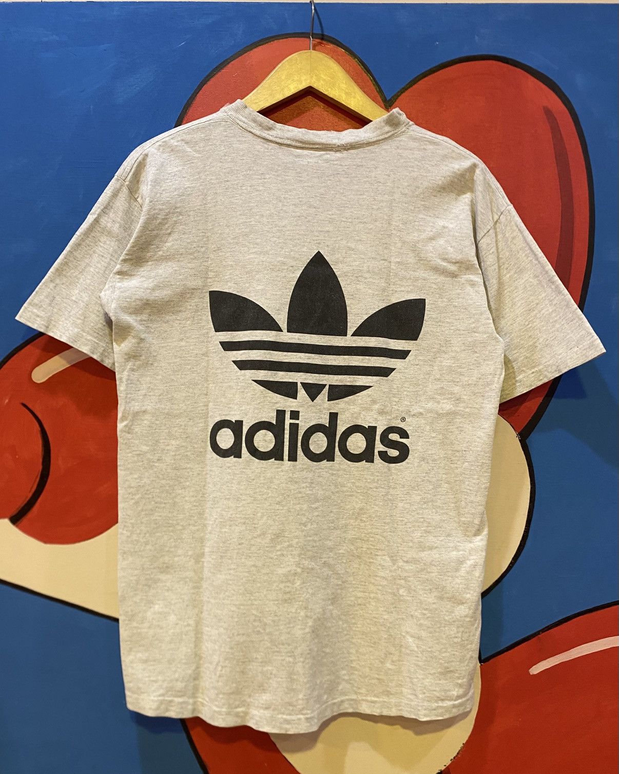Adidas VINTAGE ADIDAS DOUBLE SIDED LOGO TREFOIL TEE Size US M / EU 48-50 / 2 - 5 Thumbnail