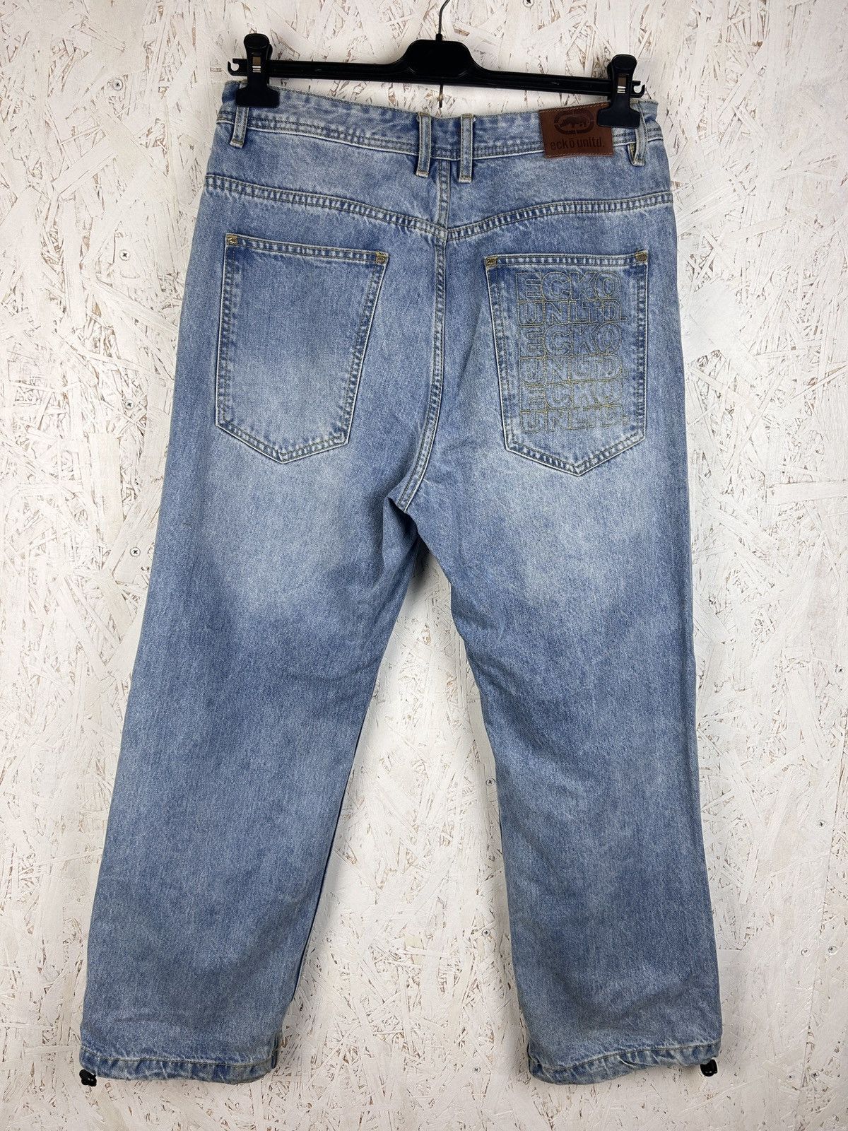 Ecko Unltd. 00s Vintage Y2K Ecko Unlimited Baggy Fit Denim Jeans Size US 32 / EU 48 - 6 Thumbnail