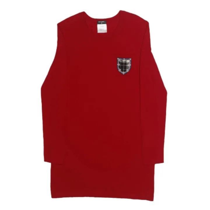 Chanel Chanel Casual Long Sleeve Red T-Shirt Size S / US 4 / IT 40 - 2 Thumbnail