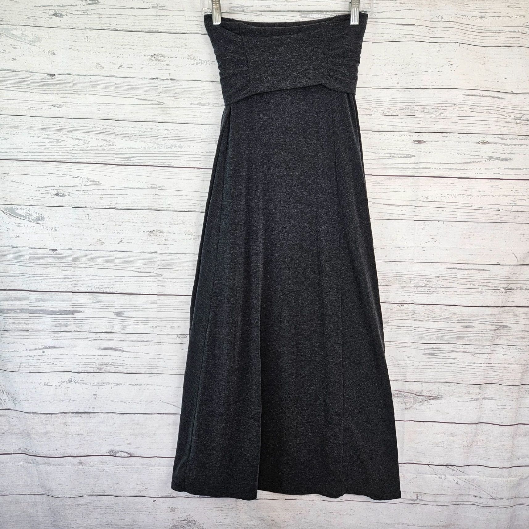 Athleta Athleta Womens Convertible Maxi Skirt Strapless Dress XS Gray Maxi Dress Skirt Womens XS Gray Size 26" / US 2 / IT 38 - 3 Thumbnail