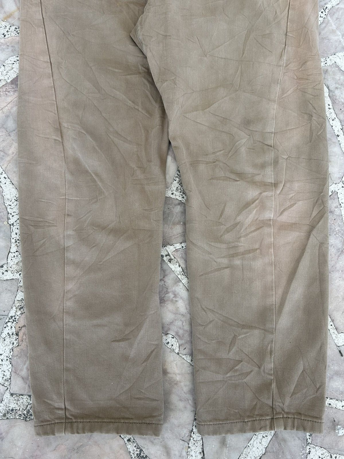 Balmain Balmain Biker Denim Pants Khaki Size US 33 - 5 Thumbnail