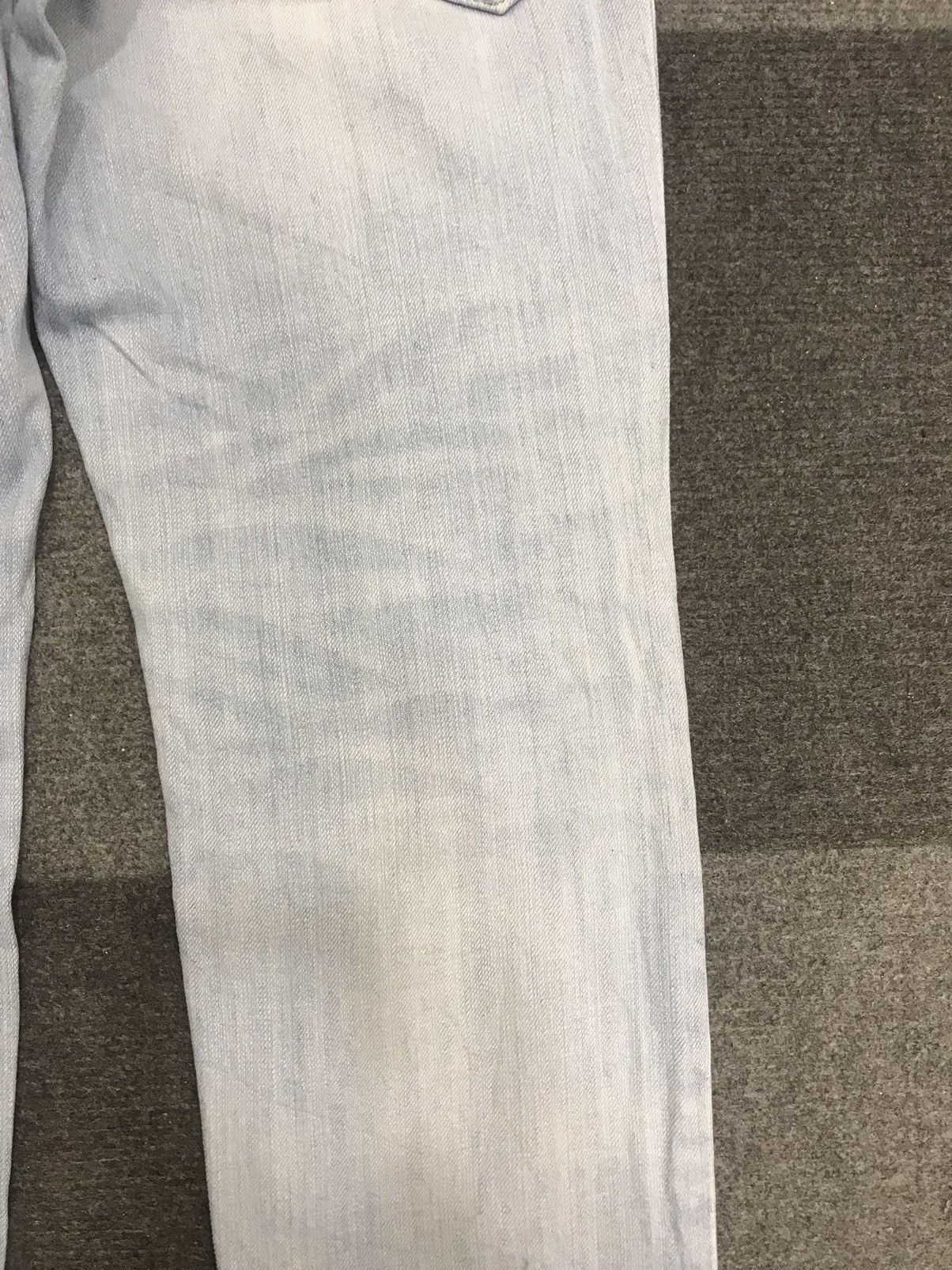 Japanese Brand 💥DESIGNER💥 PLAGPLAG Light Wash Skinny Distresed Denim F219 Size US 30 / EU 46 - 15 Thumbnail