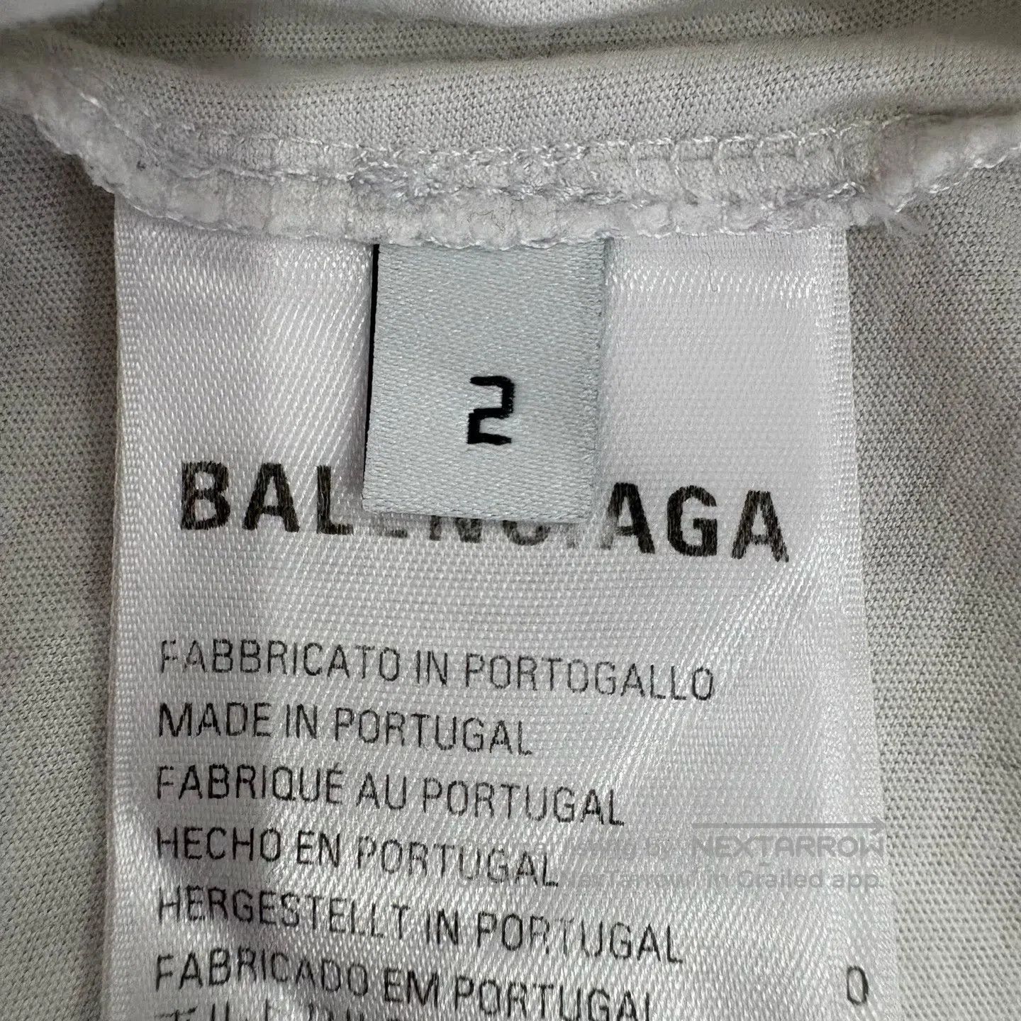 Balenciaga Balenciaga size2 White rainbow-printed lettered short-sleev Size XS / US 0-2 / IT 36-38 - 5 Thumbnail