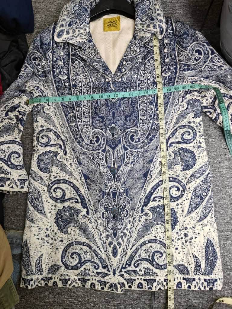 Japanese Brand Vintage Mimo Moda Paisley Long Jacket Nice Design Size US L / EU 52-54 / 3 - 16 Thumbnail