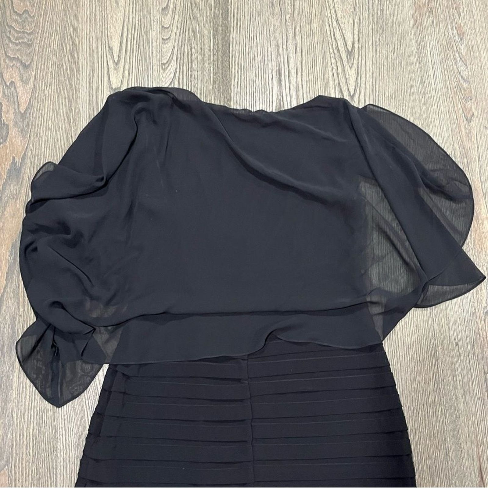 Vintage Scarlett Women Bodycon Dress Chiffon Over Layer Tiered SZ 12 Size XL / US 12-14 / IT 48-50 - 8 Thumbnail
