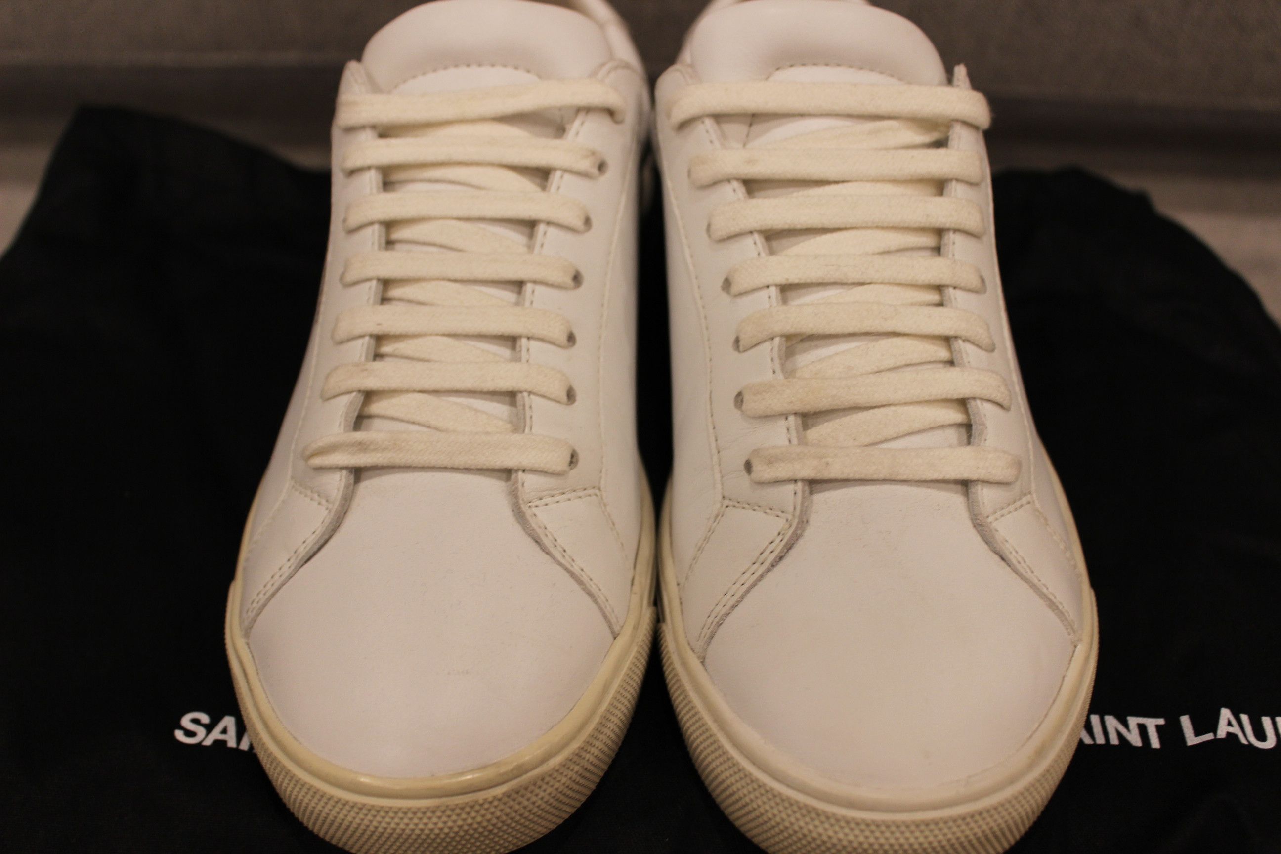 Saint Laurent Paris Saint Laurent Wmns Andy Optic White 606831 Size US 7.5 / IT 37.5 - 7 Thumbnail