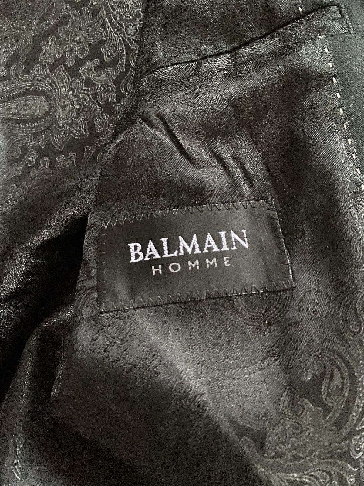 Balmain × Designer Rare Balmain Homme Paris Blazer Luxury Jacket Size 40L - 9 Thumbnail