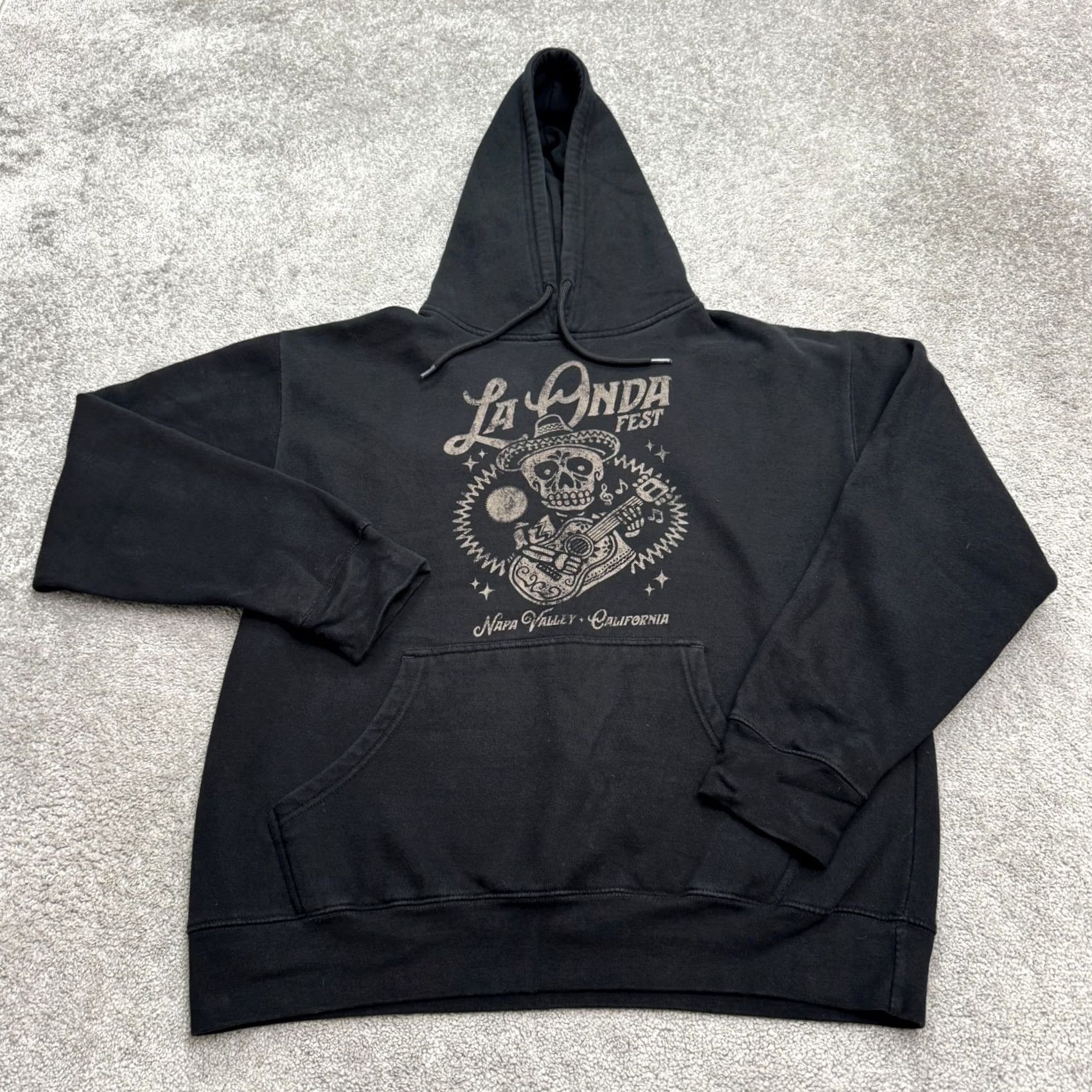 Honda La Onda Festival Pullover Hoodie Sweatshirt Mens Large Black Casual Size US L / EU 52-54 / 3 - 2 Thumbnail