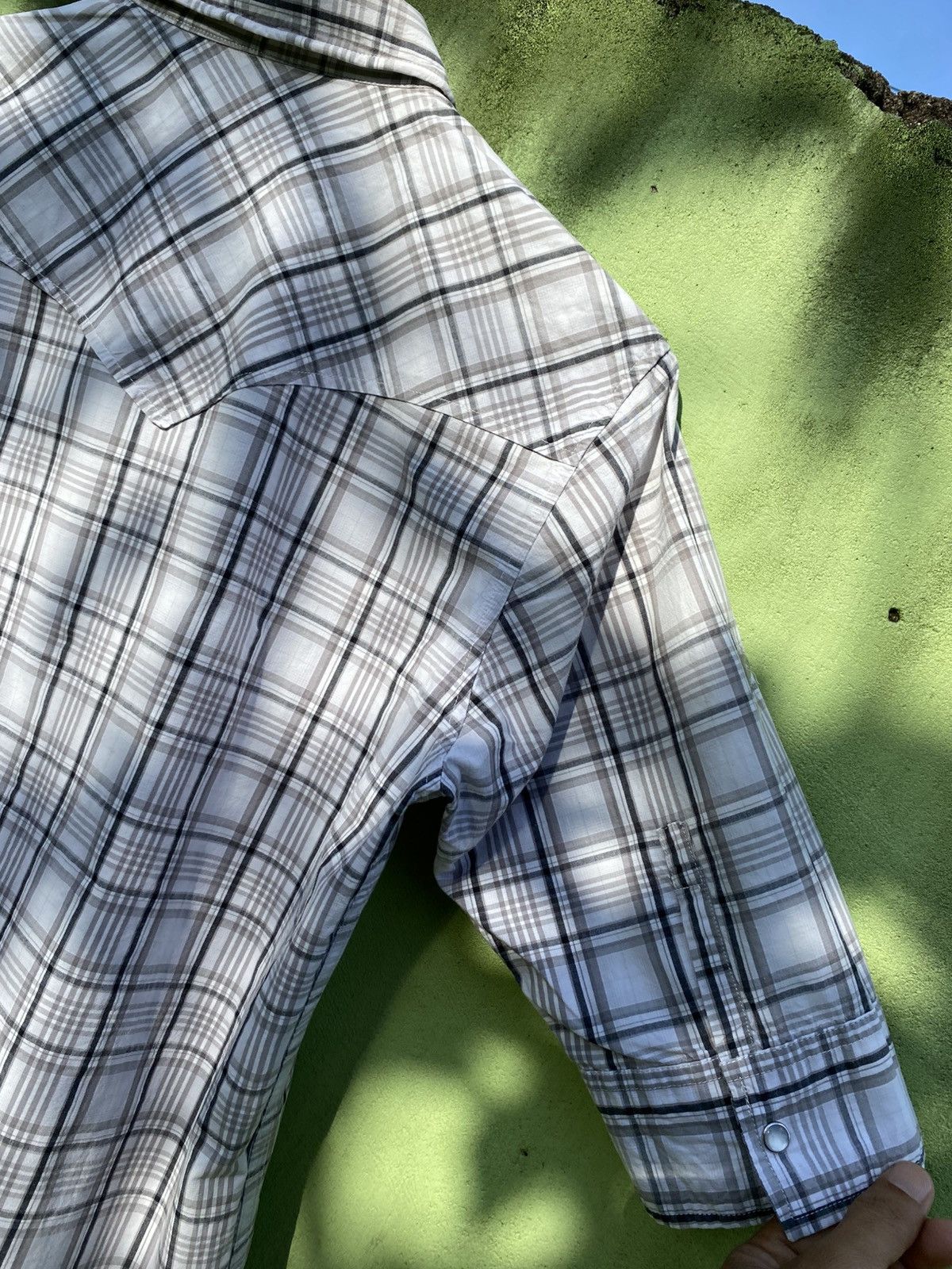 semanticdesign Semantic Design Vintage Western Plaid Snap Embroidery Detail Size US L / EU 52-54 / 3 - 14 Thumbnail