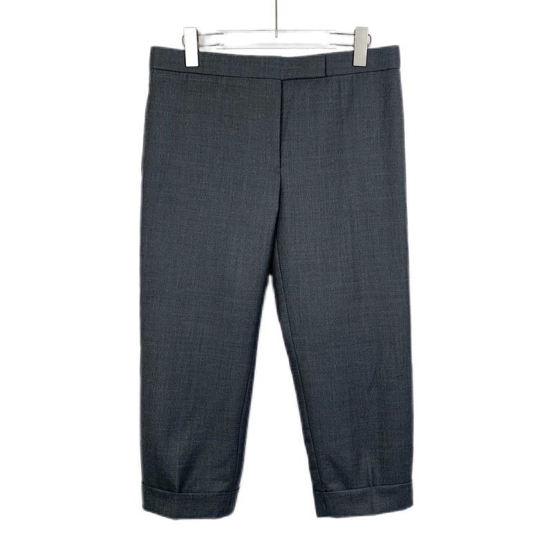 Thom Browne Thom Browne Dark Gray Wool Casual Pants - dmc Size US 31 - 1 Thumbnail