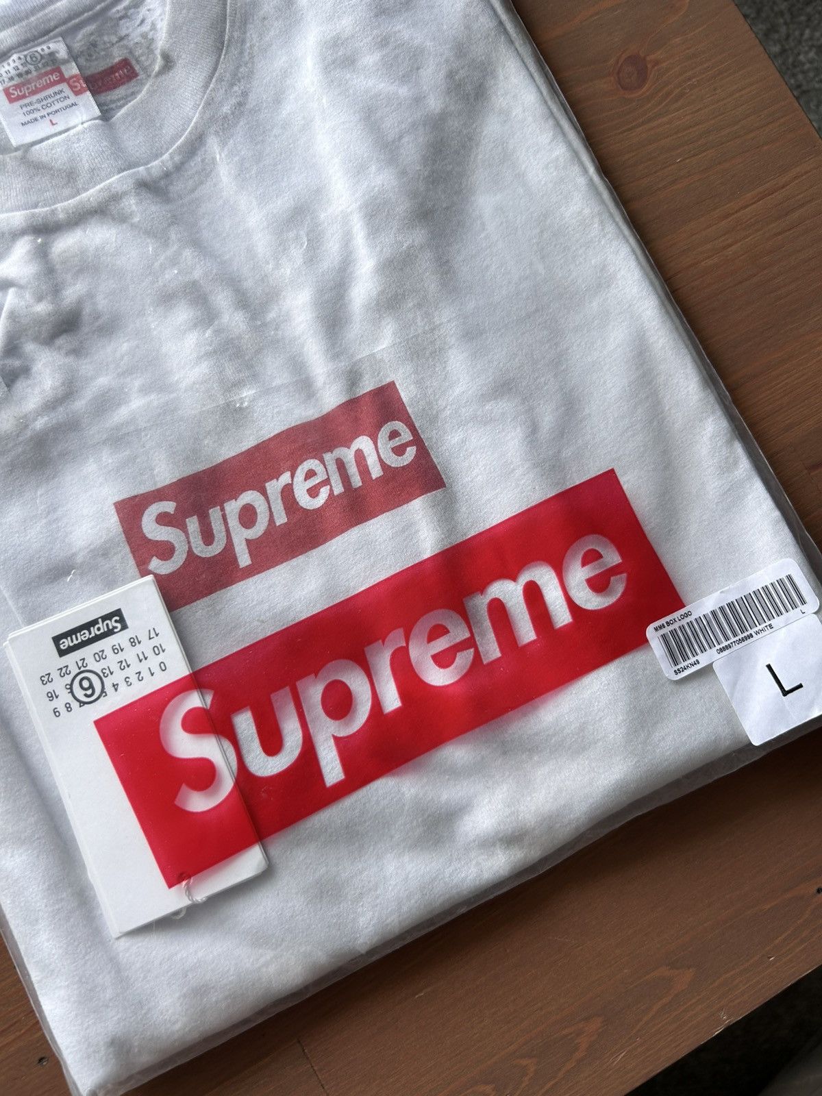 Maison Margiela × Supreme Supreme MM6 box logo tee Size US L / EU 52-54 / 3 - 8 Thumbnail