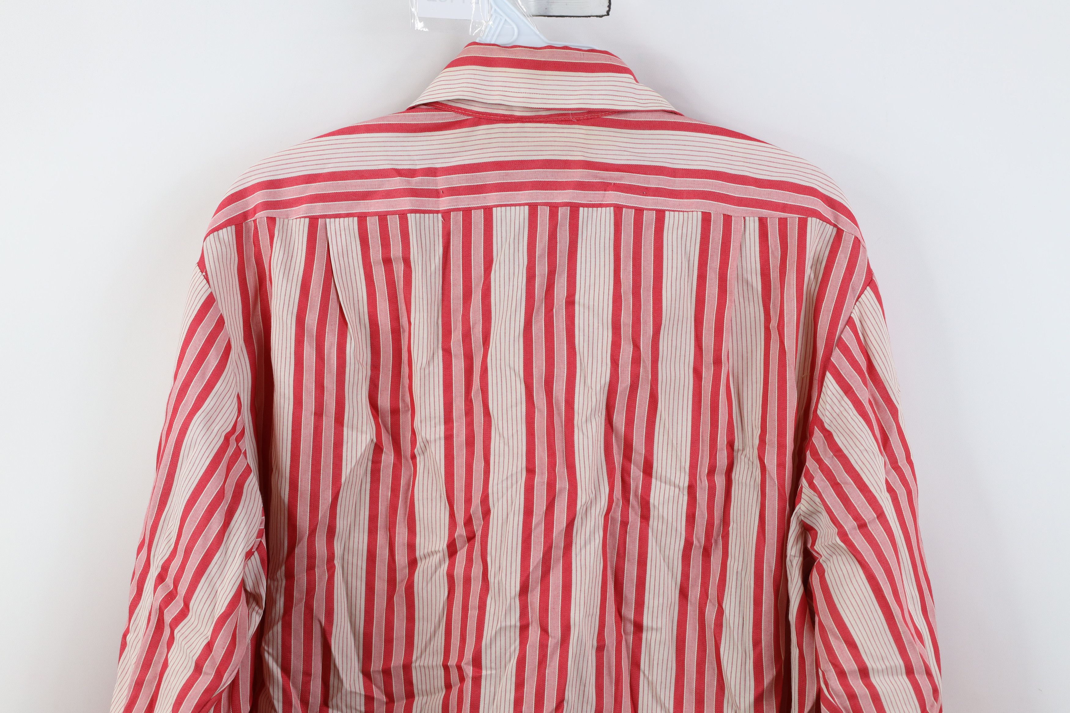 Vintage Vintage 50s 60s Streetwear Collar Striped Button Shirt USA Size US M / EU 48-50 / 2 - 12 Thumbnail