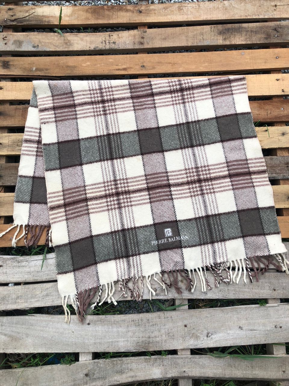 Pierre Balmain × Vintage Vintage 90s Pierre Balmain Scarves/Muffler Size ONE SIZE - 2 Thumbnail