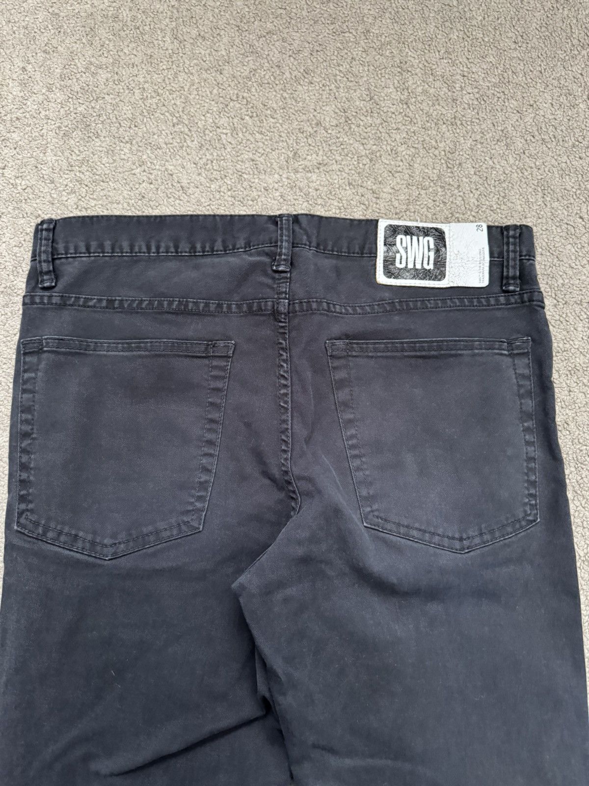 Swagger Swagger Knee Slit Skinny Black Denim Jeans Size US 28 / EU 44 - 9 Thumbnail