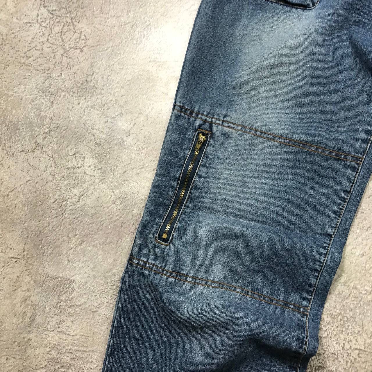 Vintage Vintage Y2K Baggy Cargo Distressed Jeans Skate Streetwear 29 Size 29" - 4 Thumbnail
