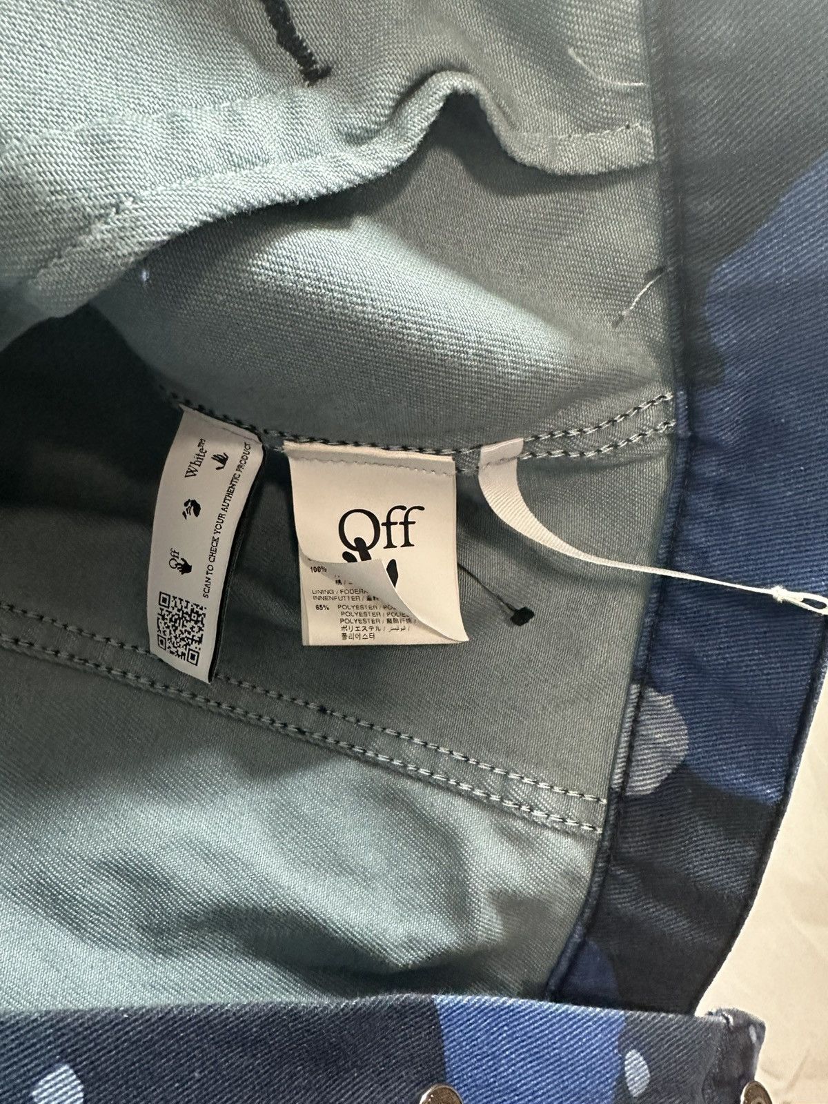 Off-White OFF WHITE BLUE CAMO DENIM JACKET Size US M / EU 48-50 / 2 - 6 Thumbnail
