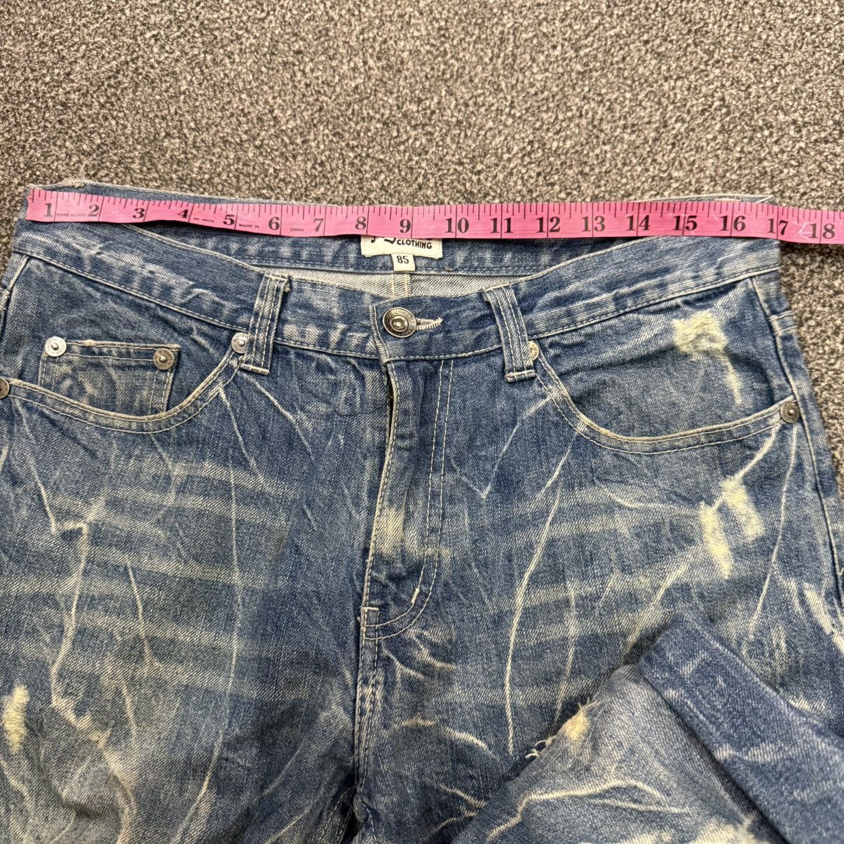 Le Grande Bleu (L.G.B.) 🔥🇯🇵 Archive y2k Nylaus Clothing Bootcut Whisker Denim Size US 34 / EU 50 - 15 Thumbnail