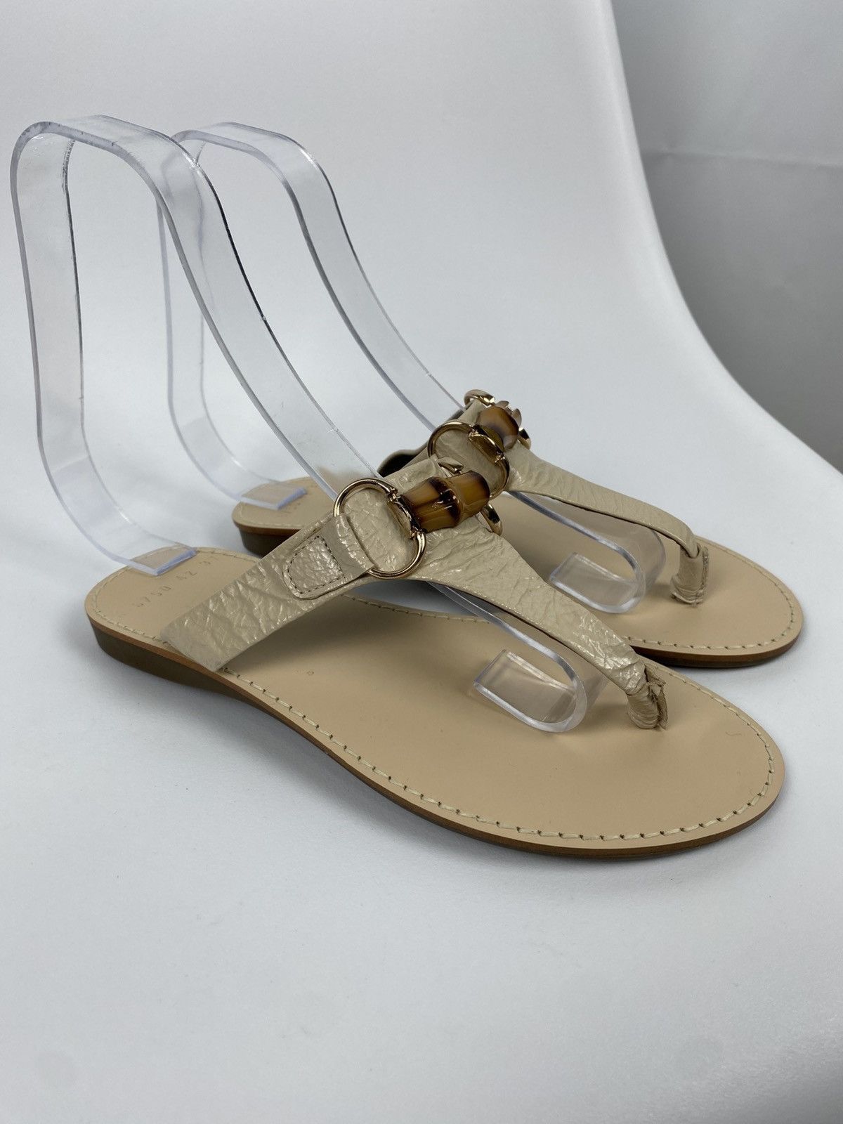 Other Waggon Paris Genuine Leather Flip Flops Slides size 37 Size US 7 / IT 37 - 1 Thumbnail