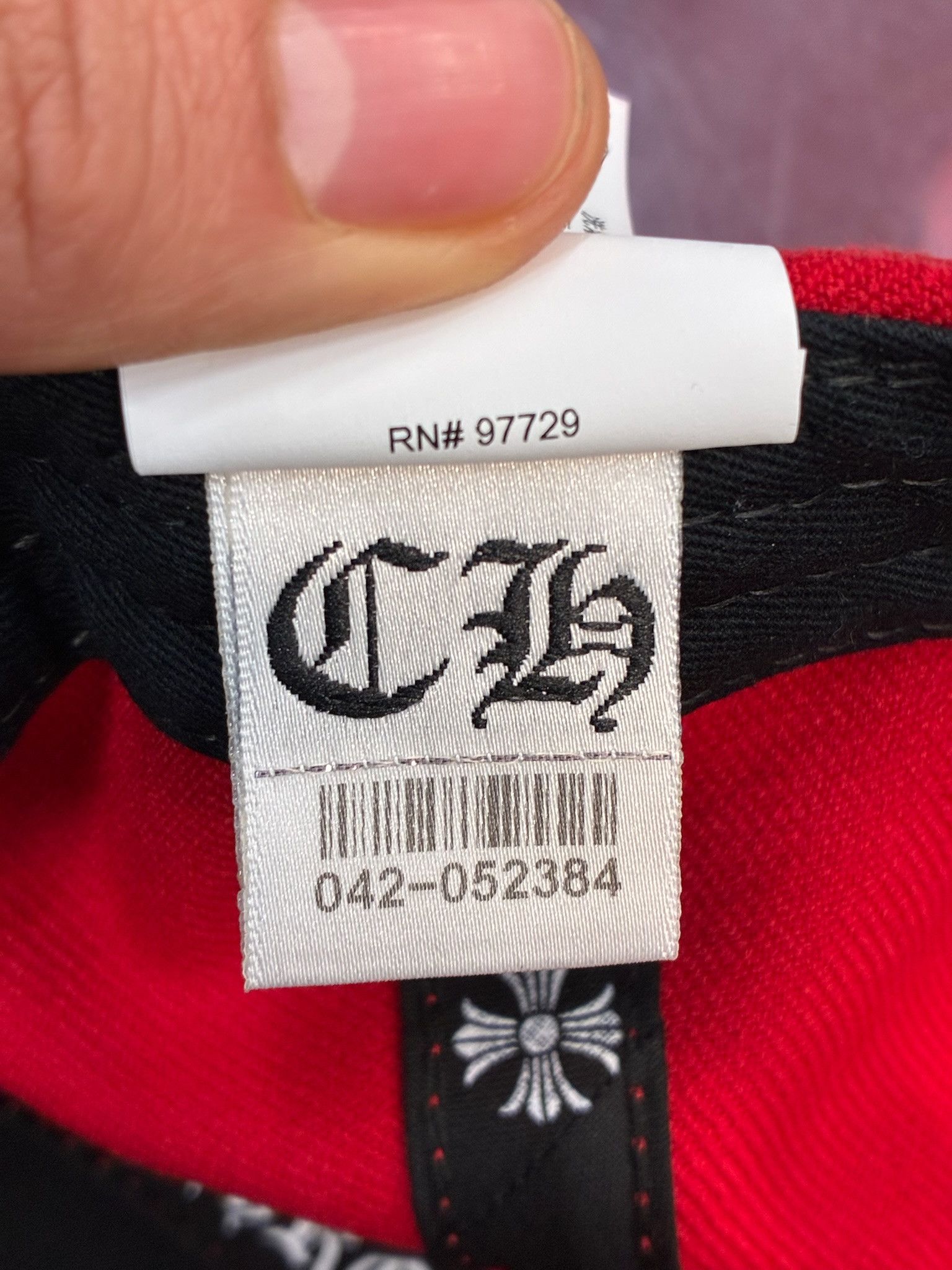 Chrome Hearts Chrome Hearts Embroidered CH Logo Baseball Hat Red White Size ONE SIZE - 10 Thumbnail